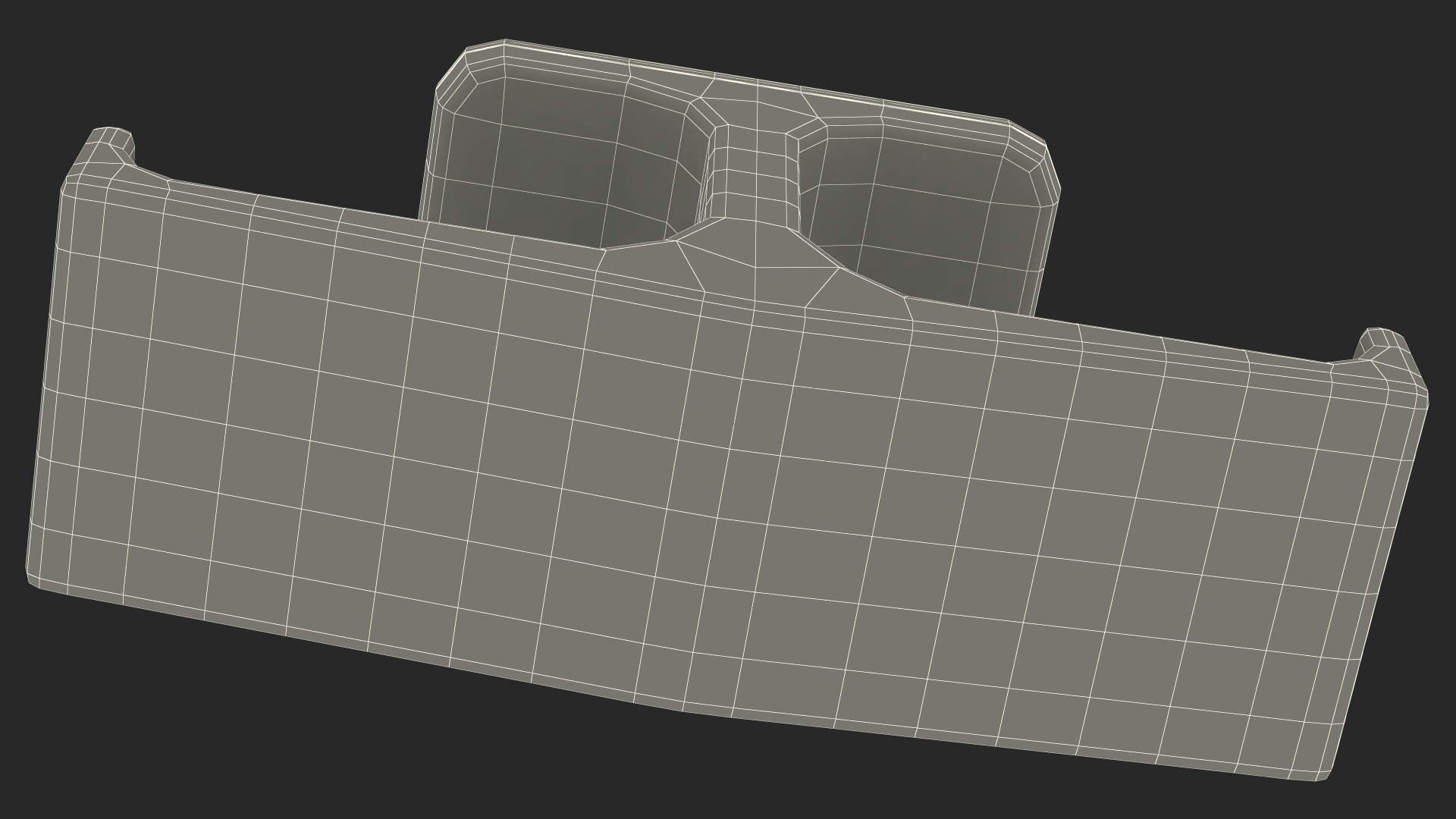 Under-Desk Headphone Stand Mount Holder 3D model
