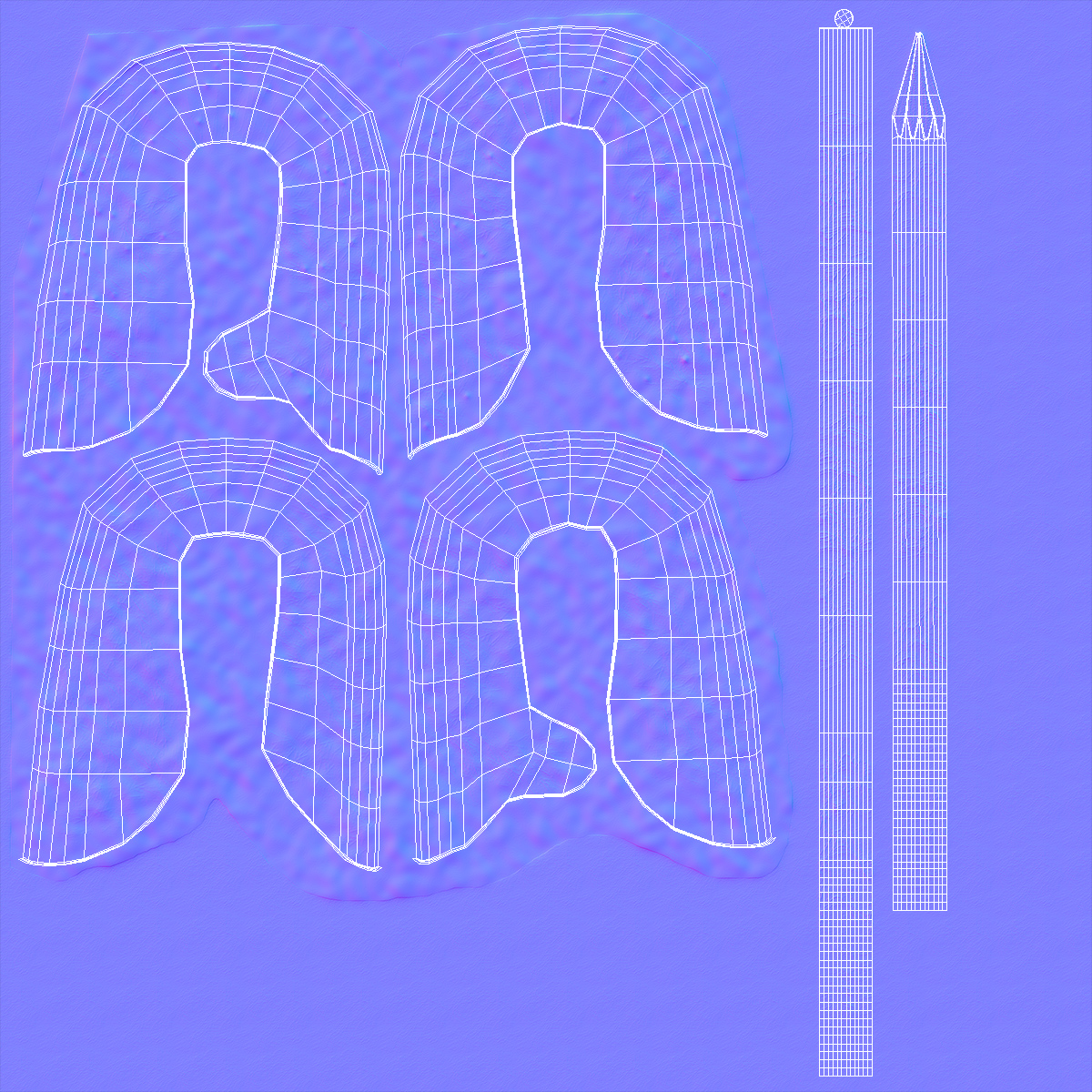 3D Steel Safety Pin Opened model
