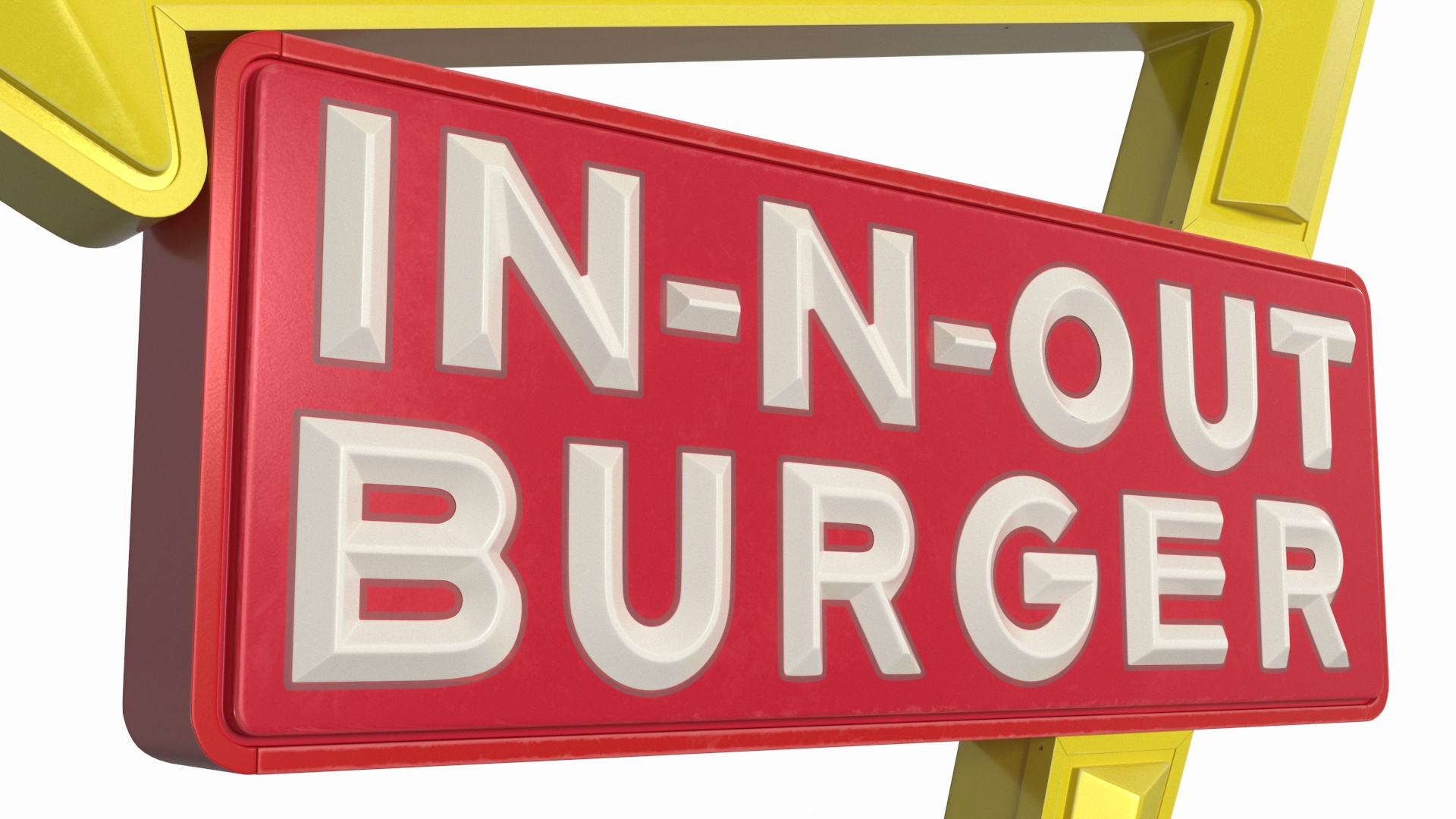 3D model In N Out Burger Sign