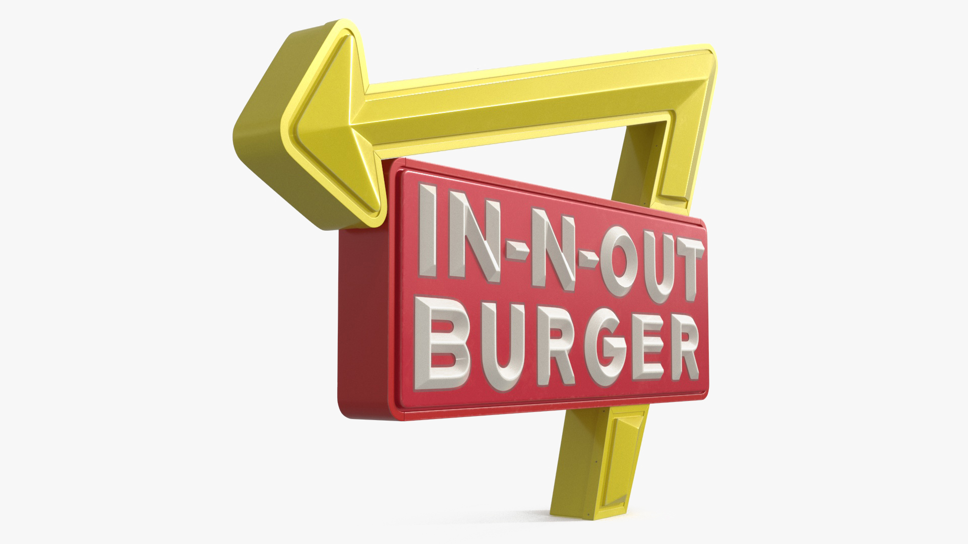 3D model In N Out Burger Sign