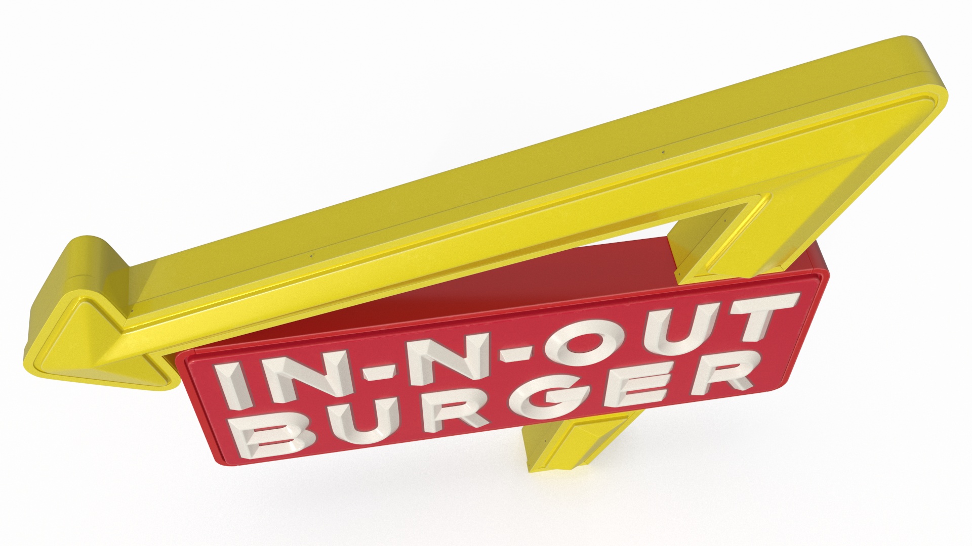 3D model In N Out Burger Sign
