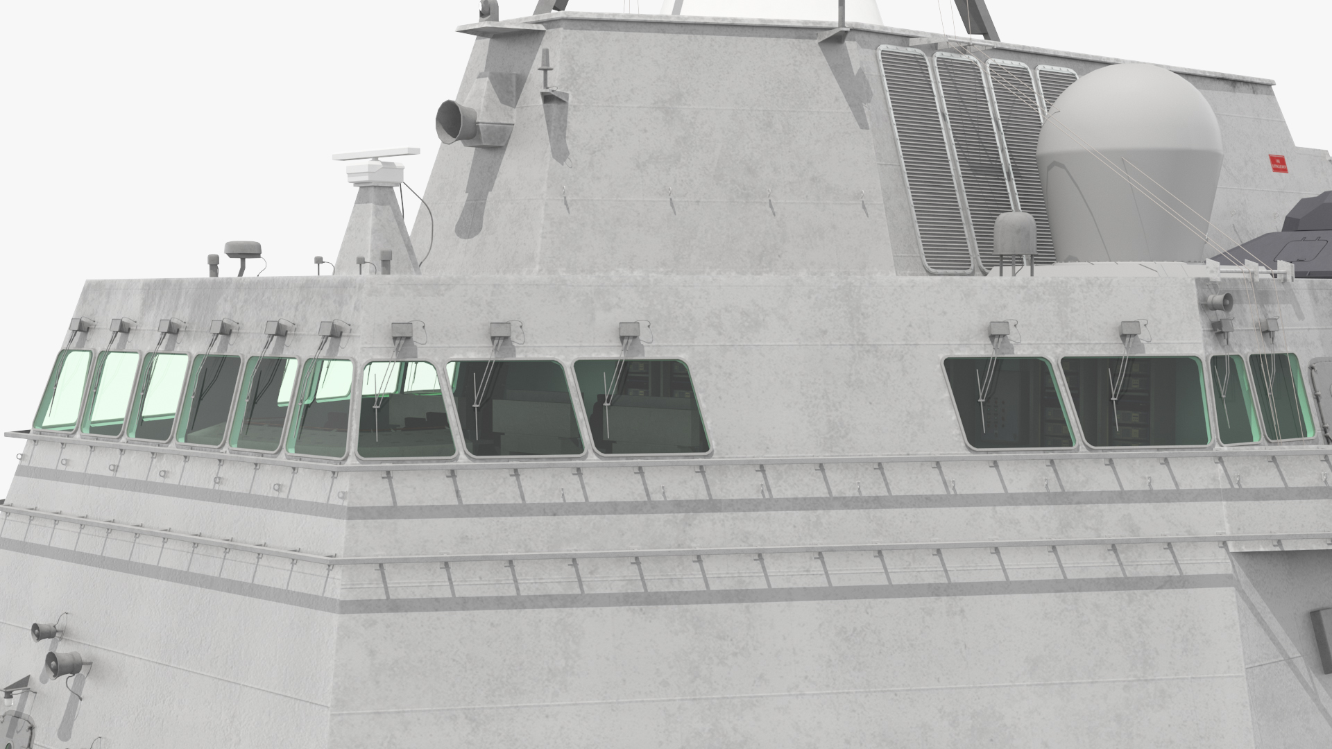USS Independence LCS 2 with Combat Helicopter Rigged 3D