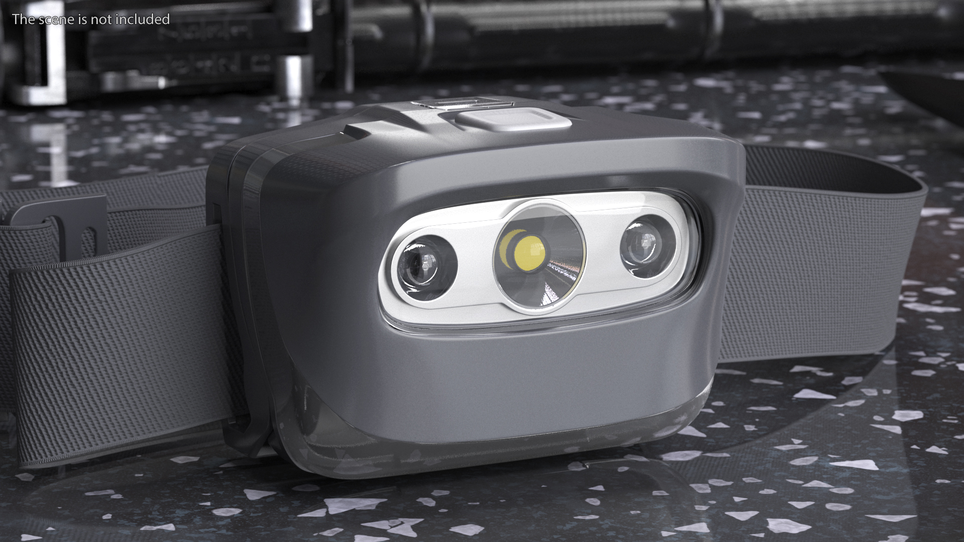 3D LED Head Lamp Grey model
