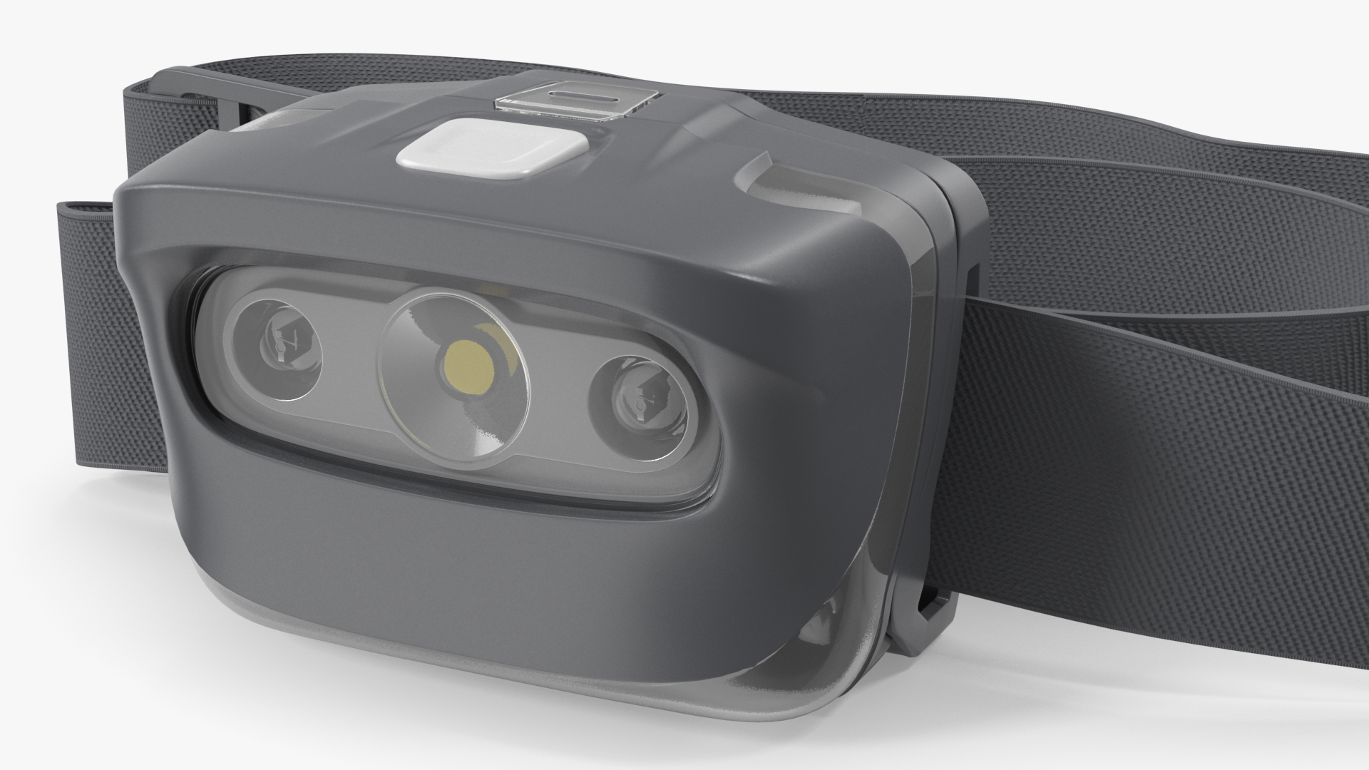 3D LED Head Lamp Grey model