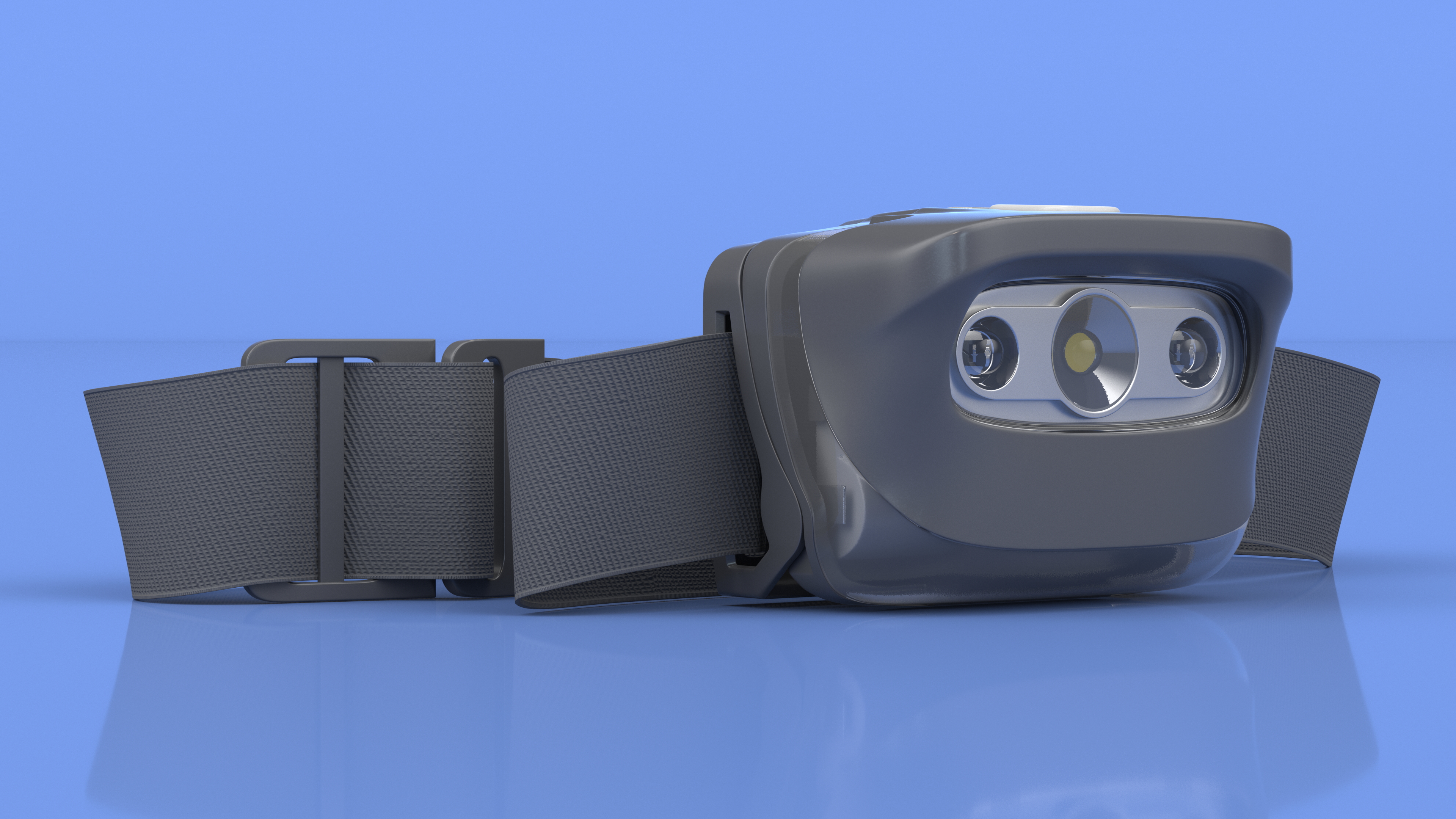 3D LED Head Lamp Grey model