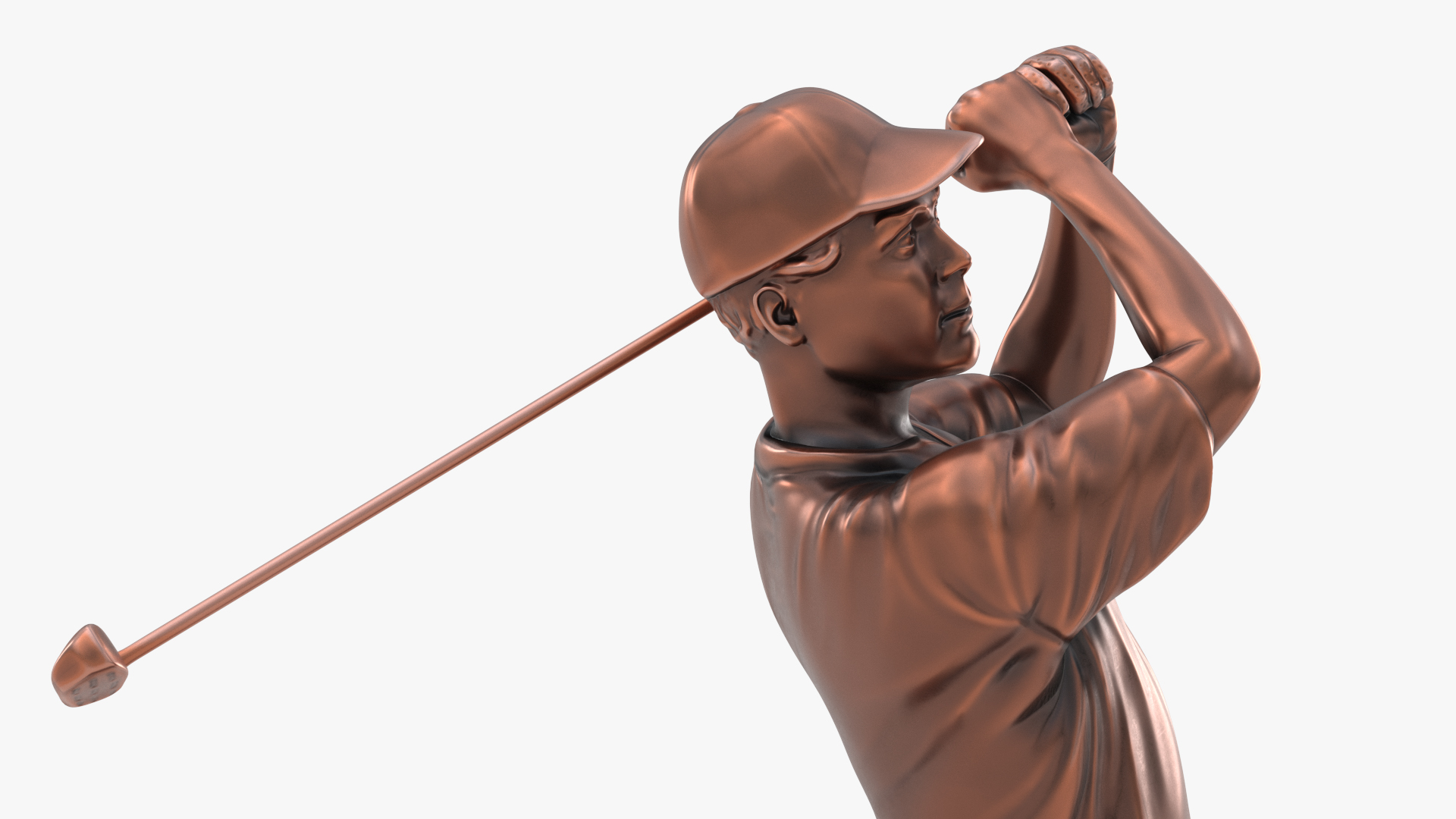 Golf Sport Trophy Bronze 3D model