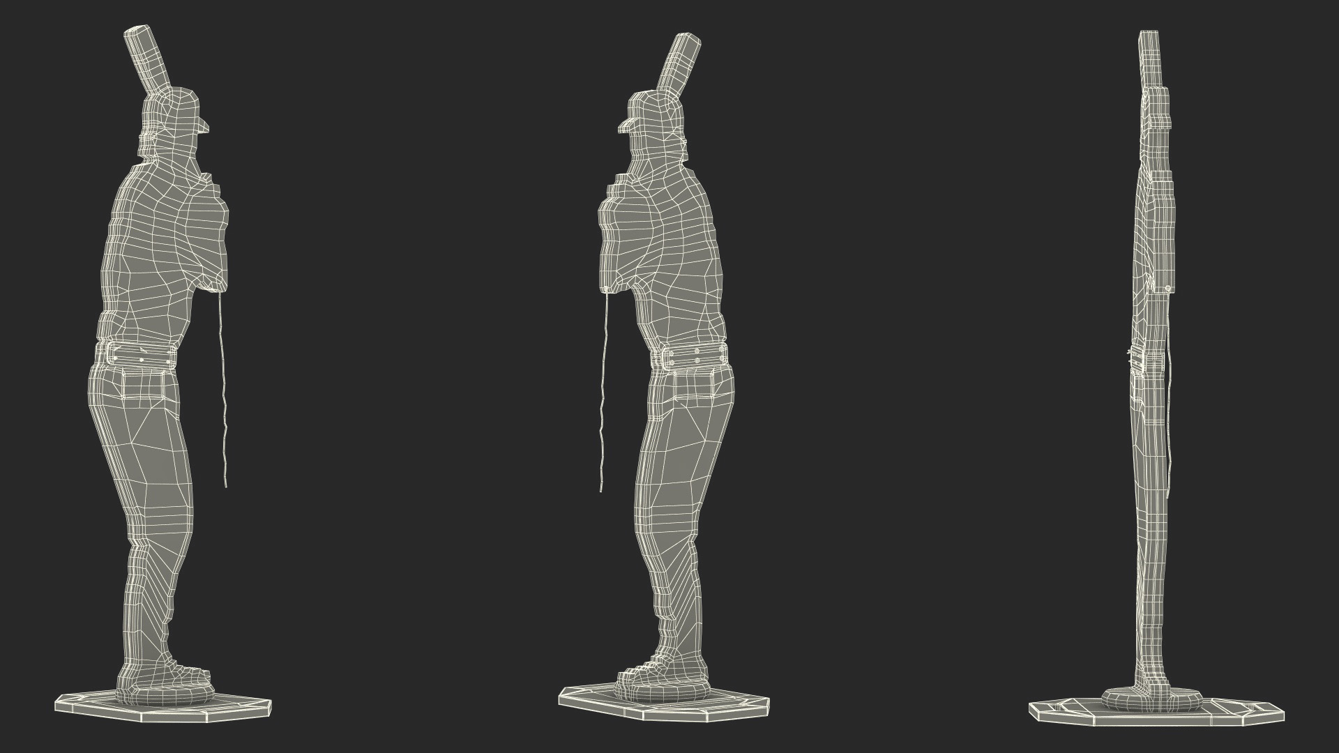 3D Baseball Pitching Dummy model