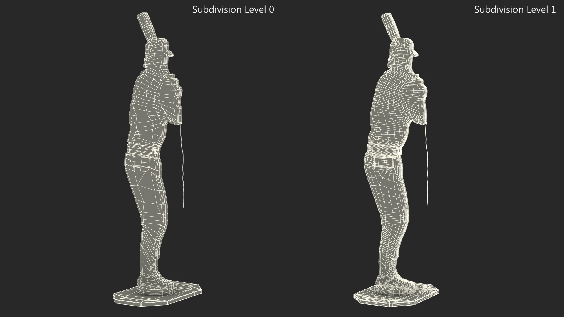 3D Baseball Pitching Dummy model