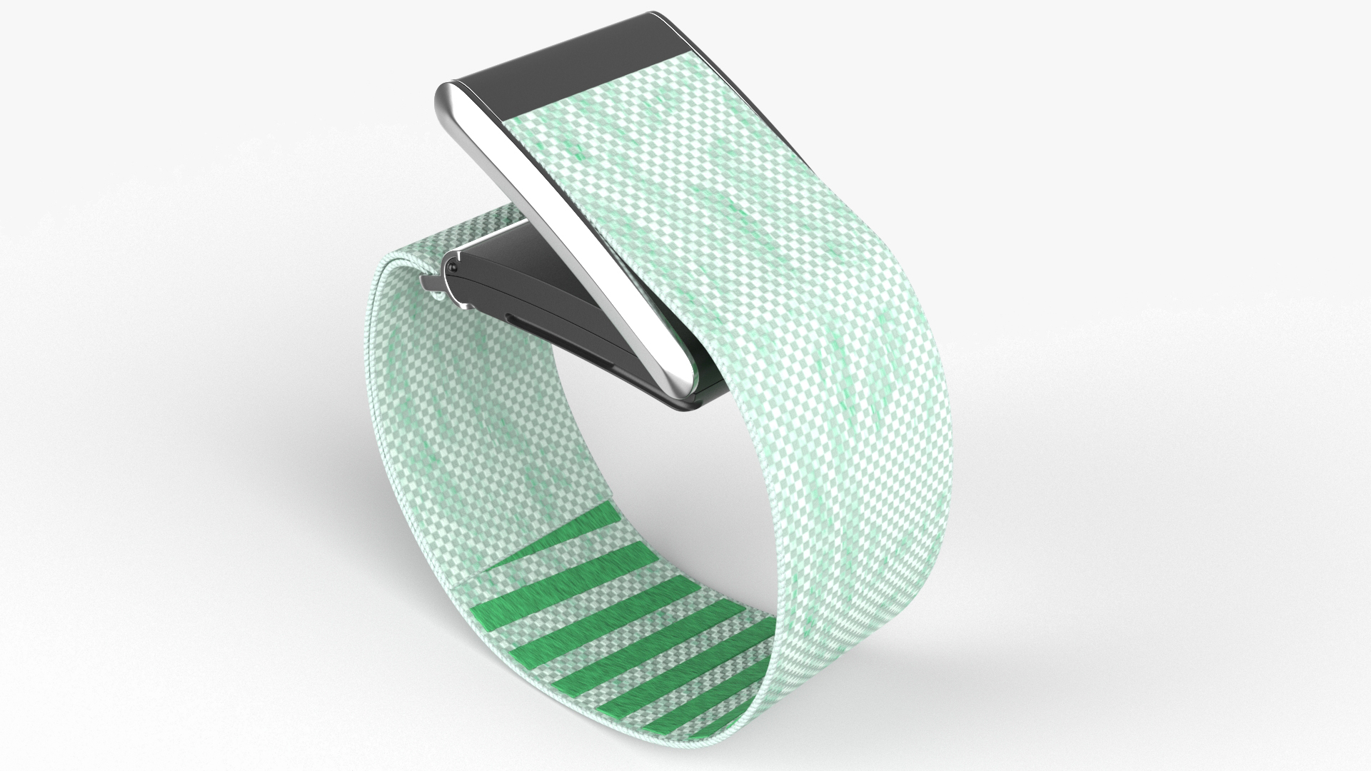Fitness Band Green Rigged for Cinema 4D 3D model
