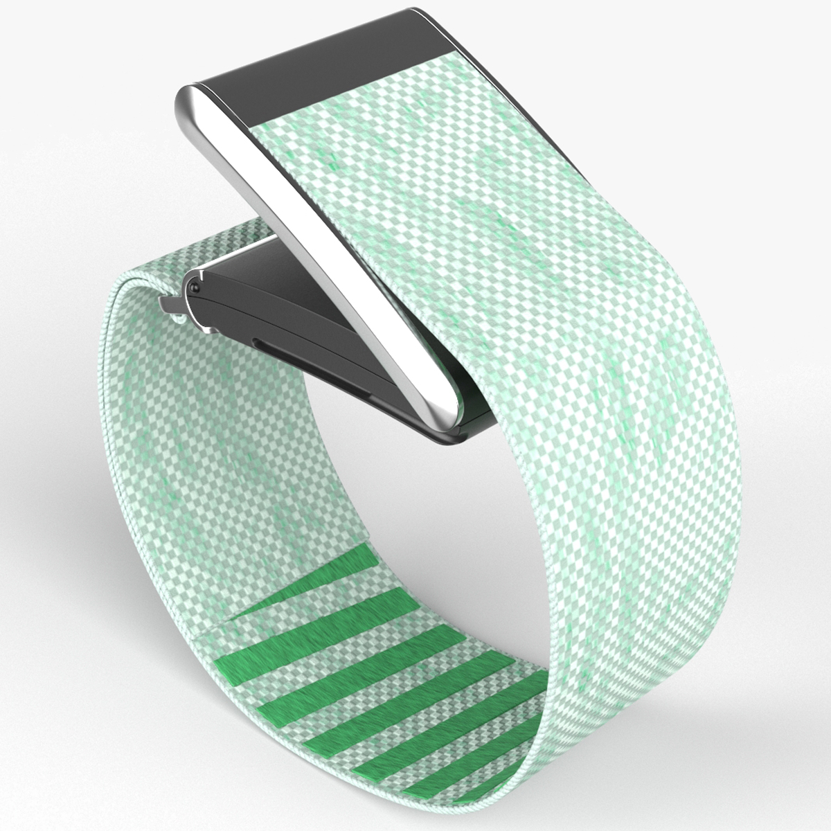 Fitness Band Green Rigged for Cinema 4D 3D model