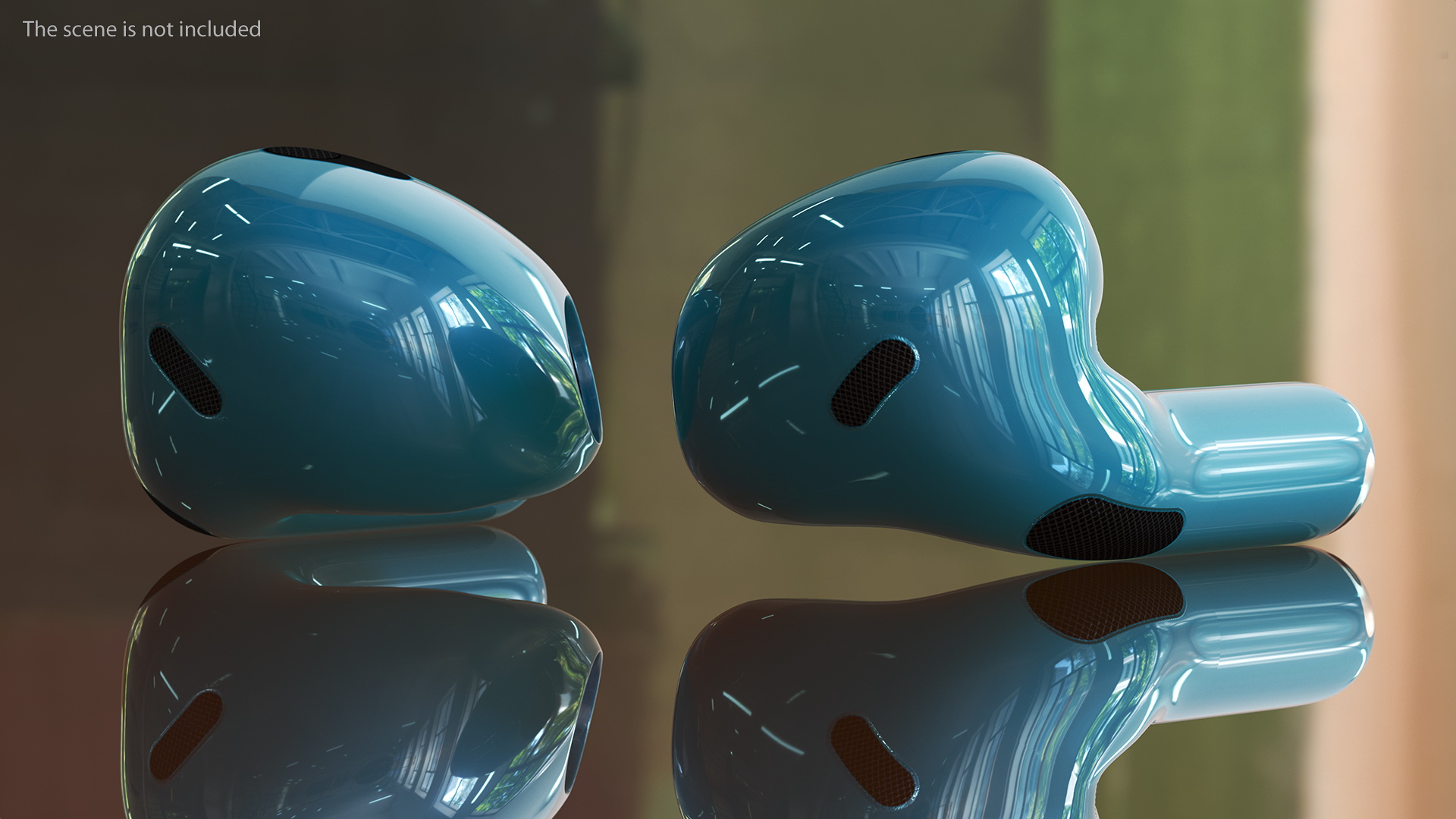 Earbuds with Case 3D