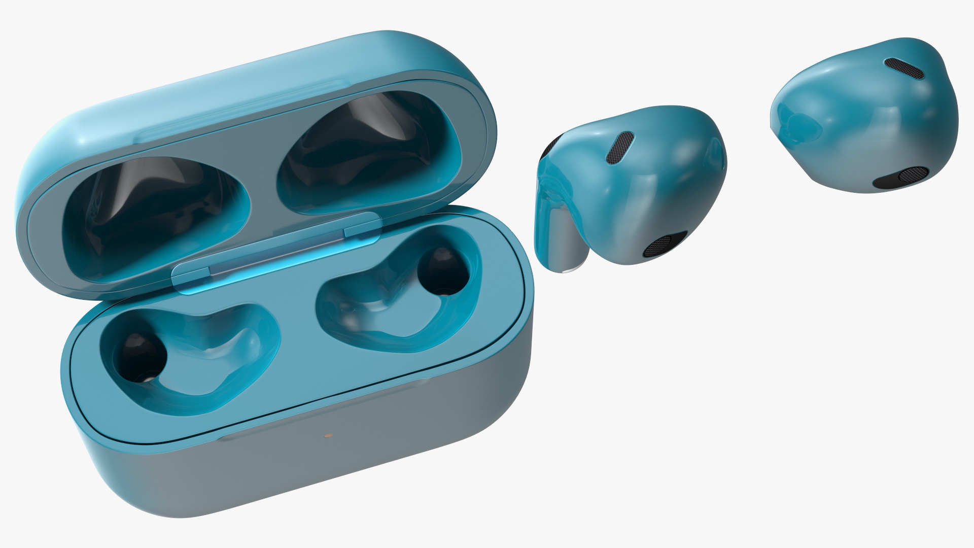 Earbuds with Case 3D