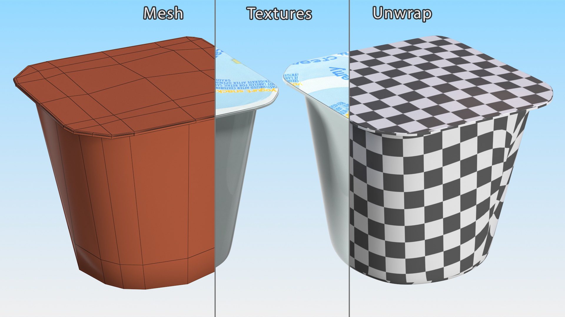 3D model Banana Yogurt Gerber
