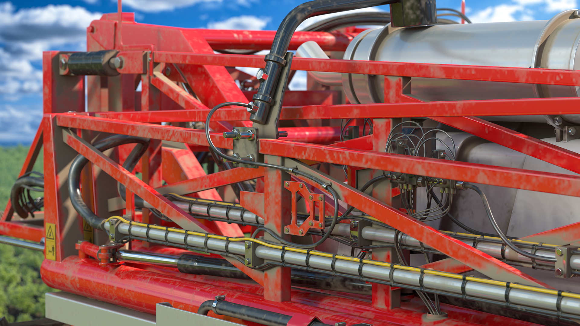Agrifac Condor 5 Self Propelled Crop Sprayer Dirty Rigged 3D