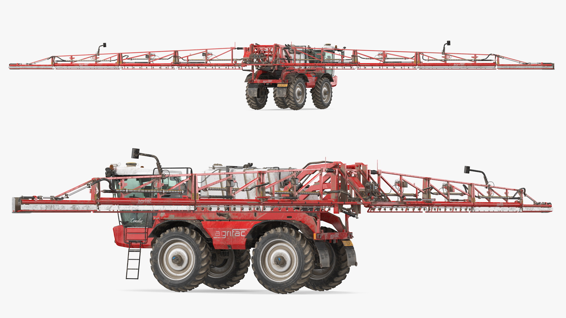 Agrifac Condor 5 Self Propelled Crop Sprayer Dirty Rigged 3D