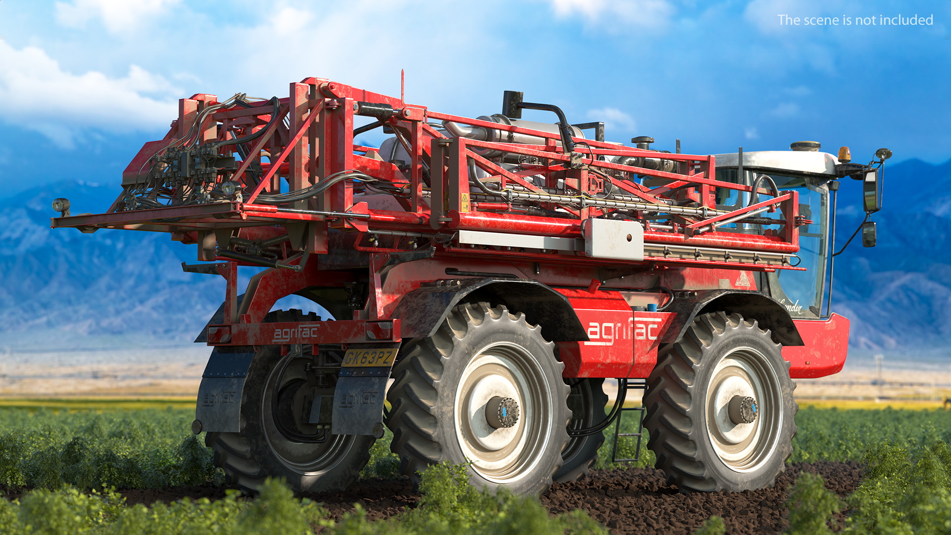 Agrifac Condor 5 Self Propelled Crop Sprayer Dirty Rigged 3D