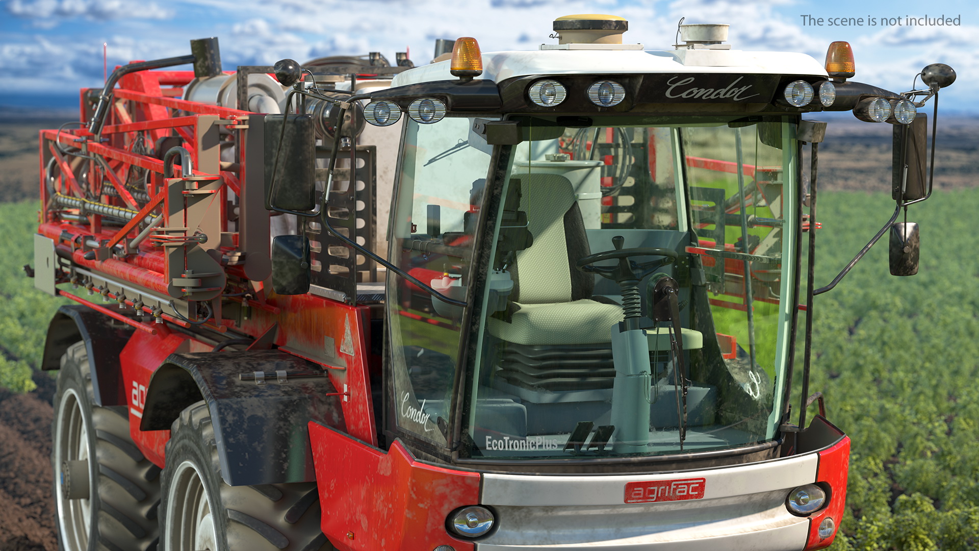 Agrifac Condor 5 Self Propelled Crop Sprayer Dirty Rigged 3D