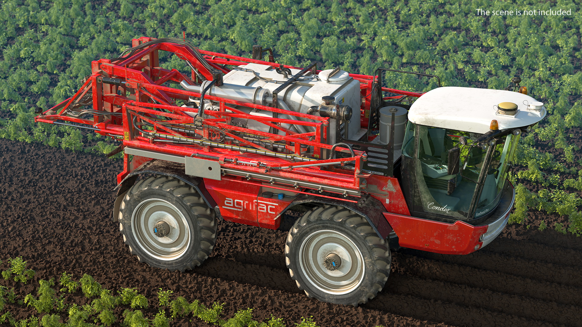 Agrifac Condor 5 Self Propelled Crop Sprayer Dirty Rigged 3D