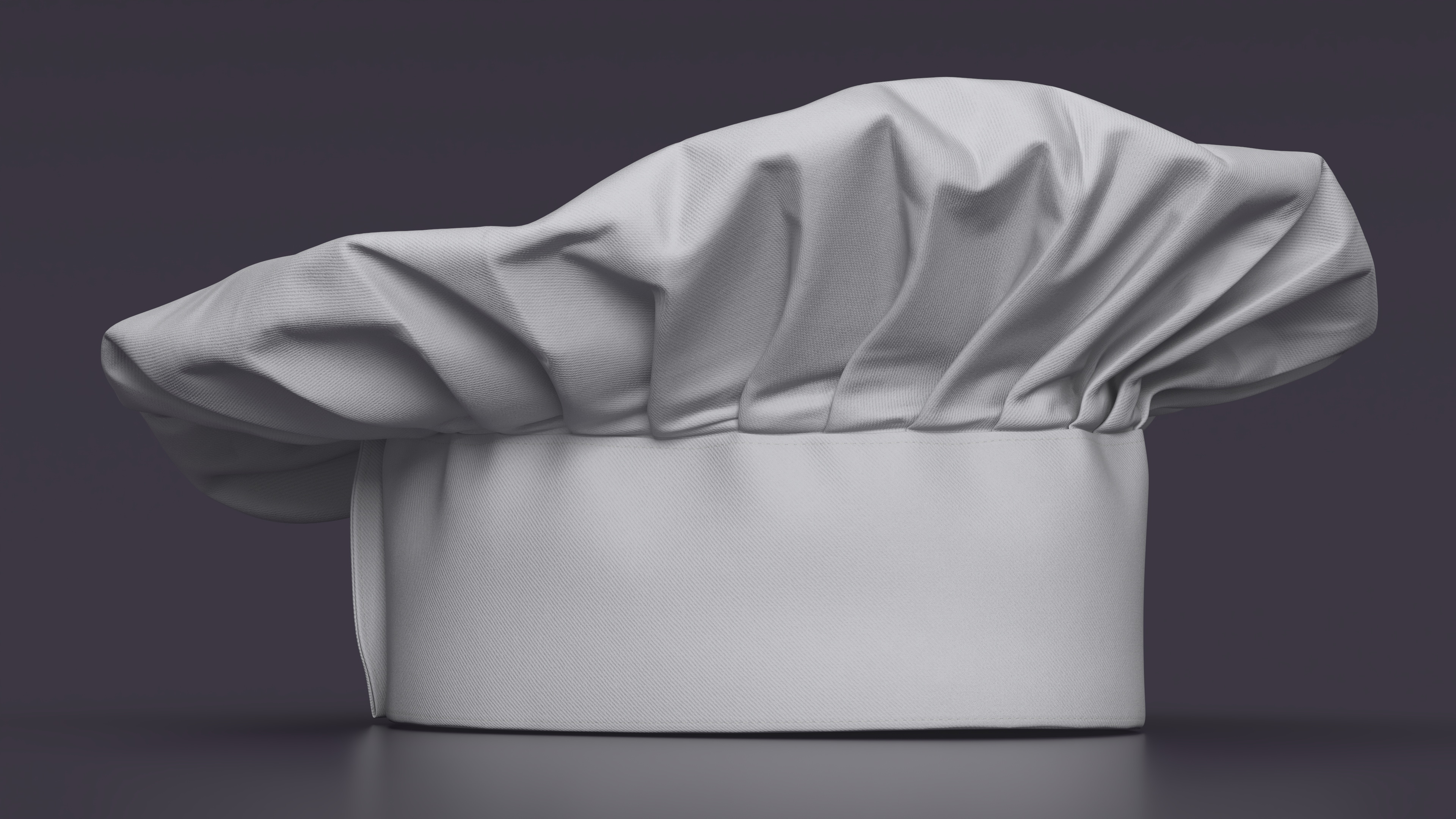 3D Chef Hat in White Color model