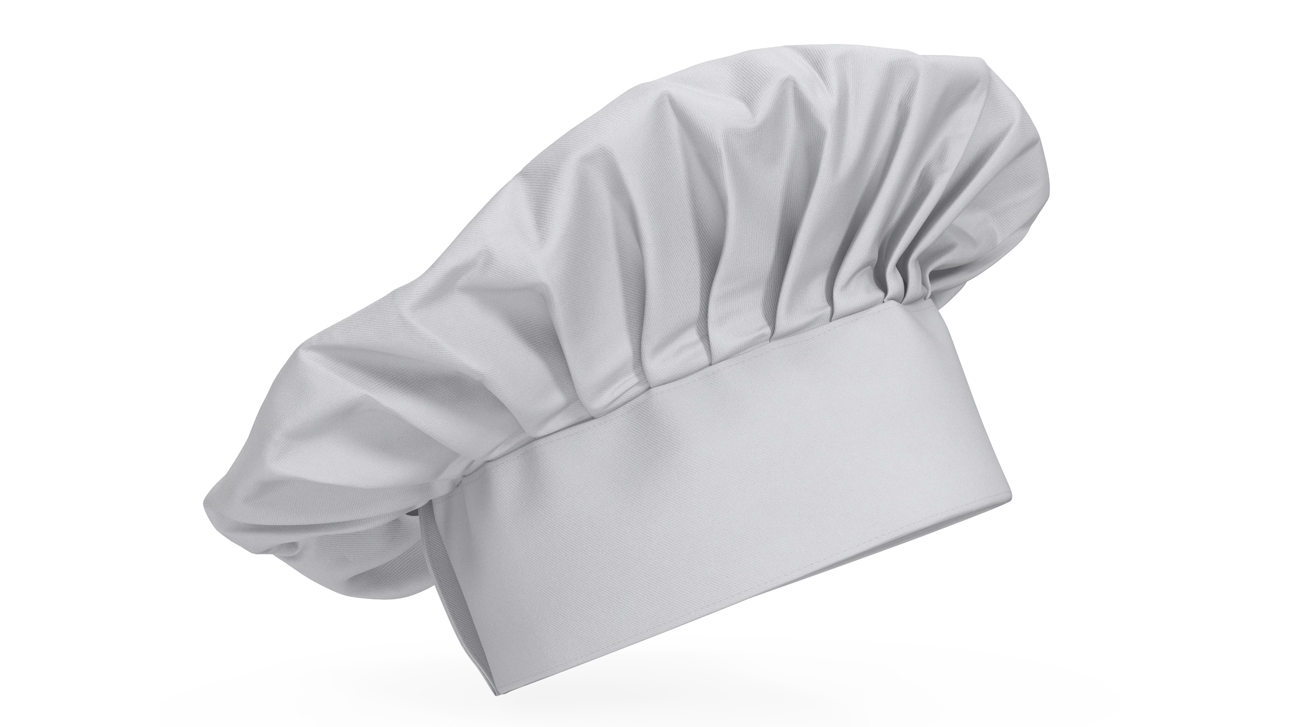 3D Chef Hat in White Color model