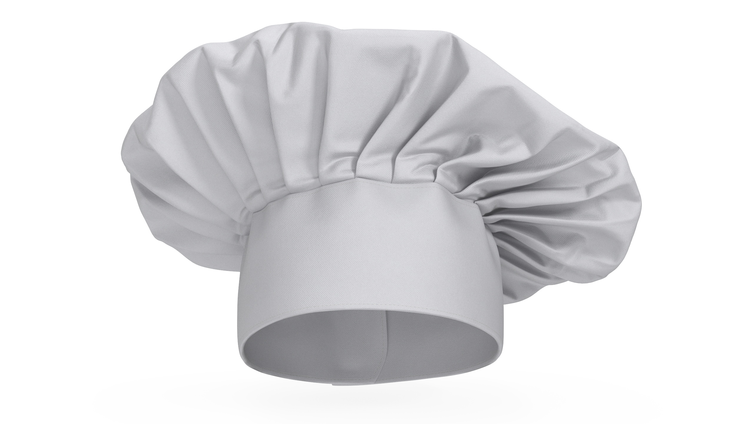 3D Chef Hat in White Color model