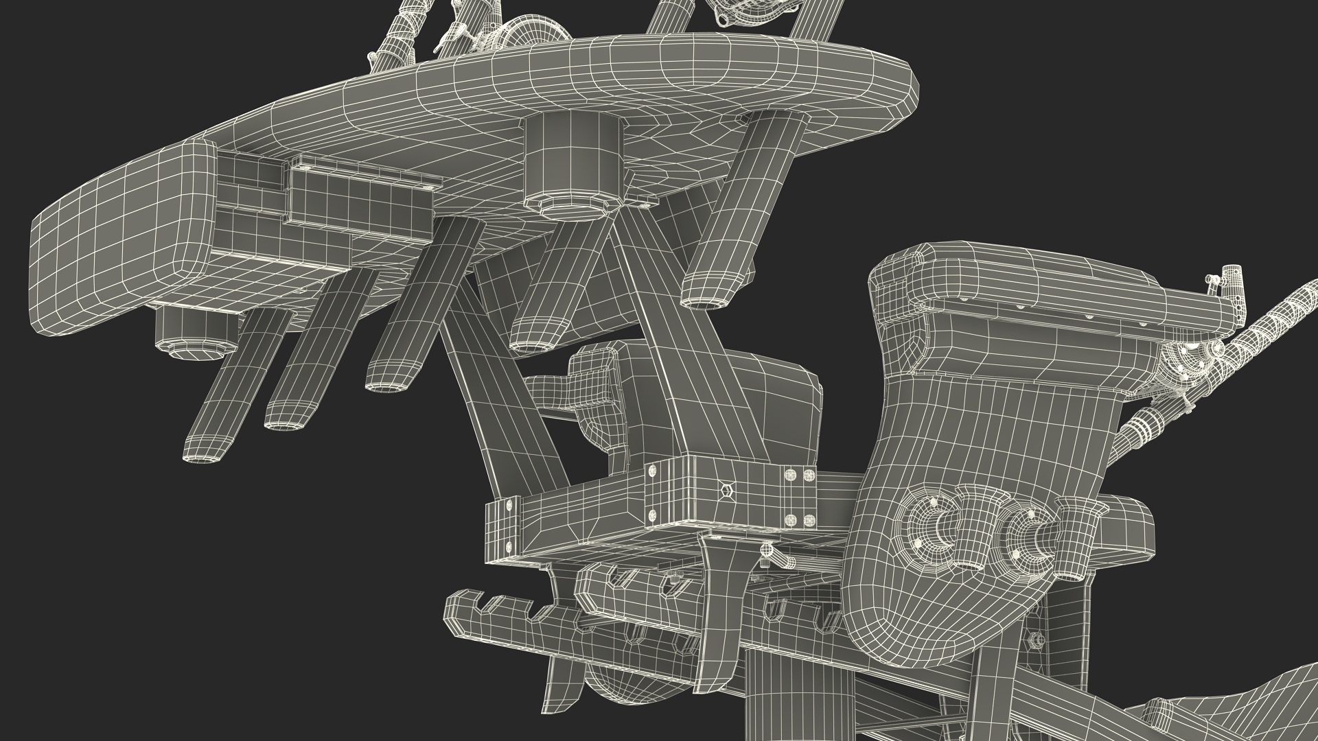3D Fishing Chair with Rods model