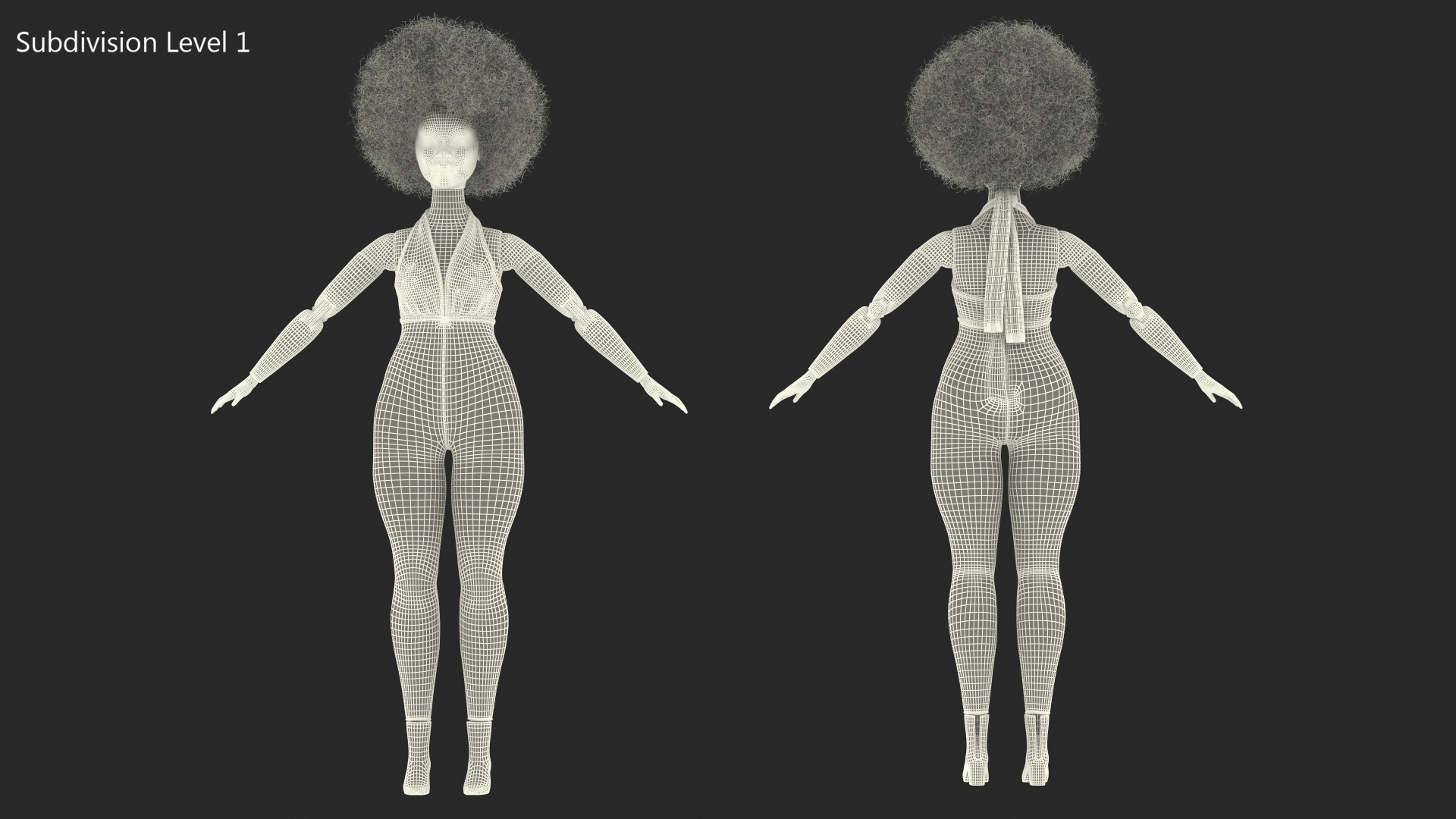 Toy Doll Figure Dressed Fur Rigged 3D model