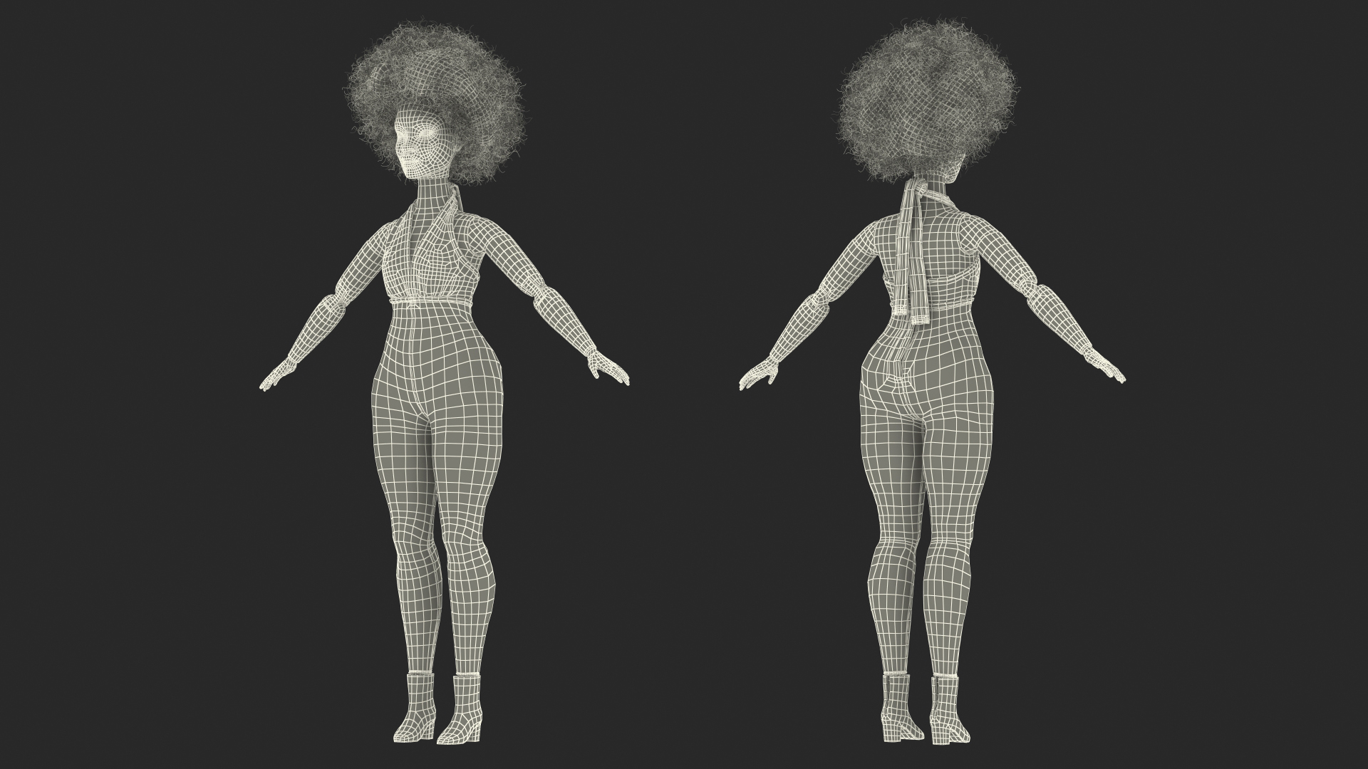 Toy Doll Figure Dressed Fur Rigged 3D model