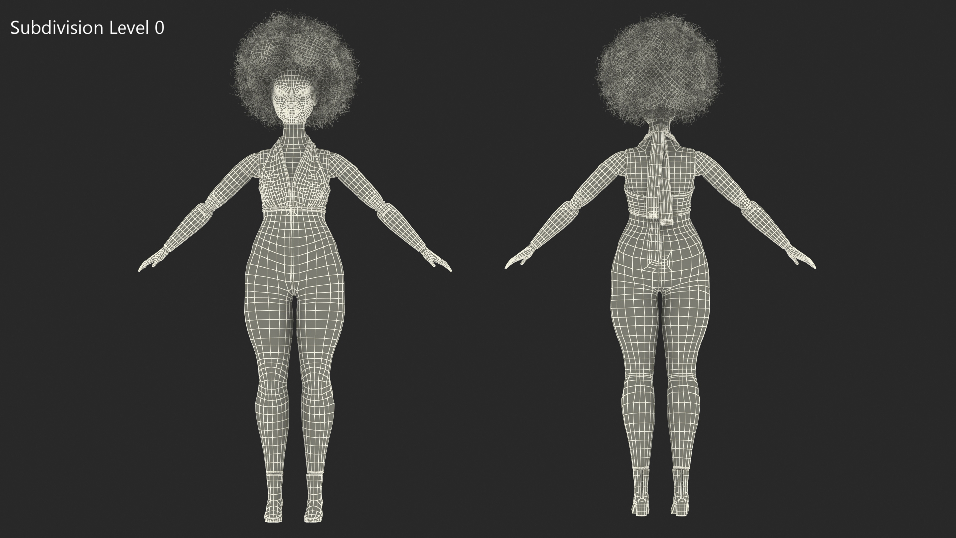 Toy Doll Figure Dressed Fur Rigged 3D model