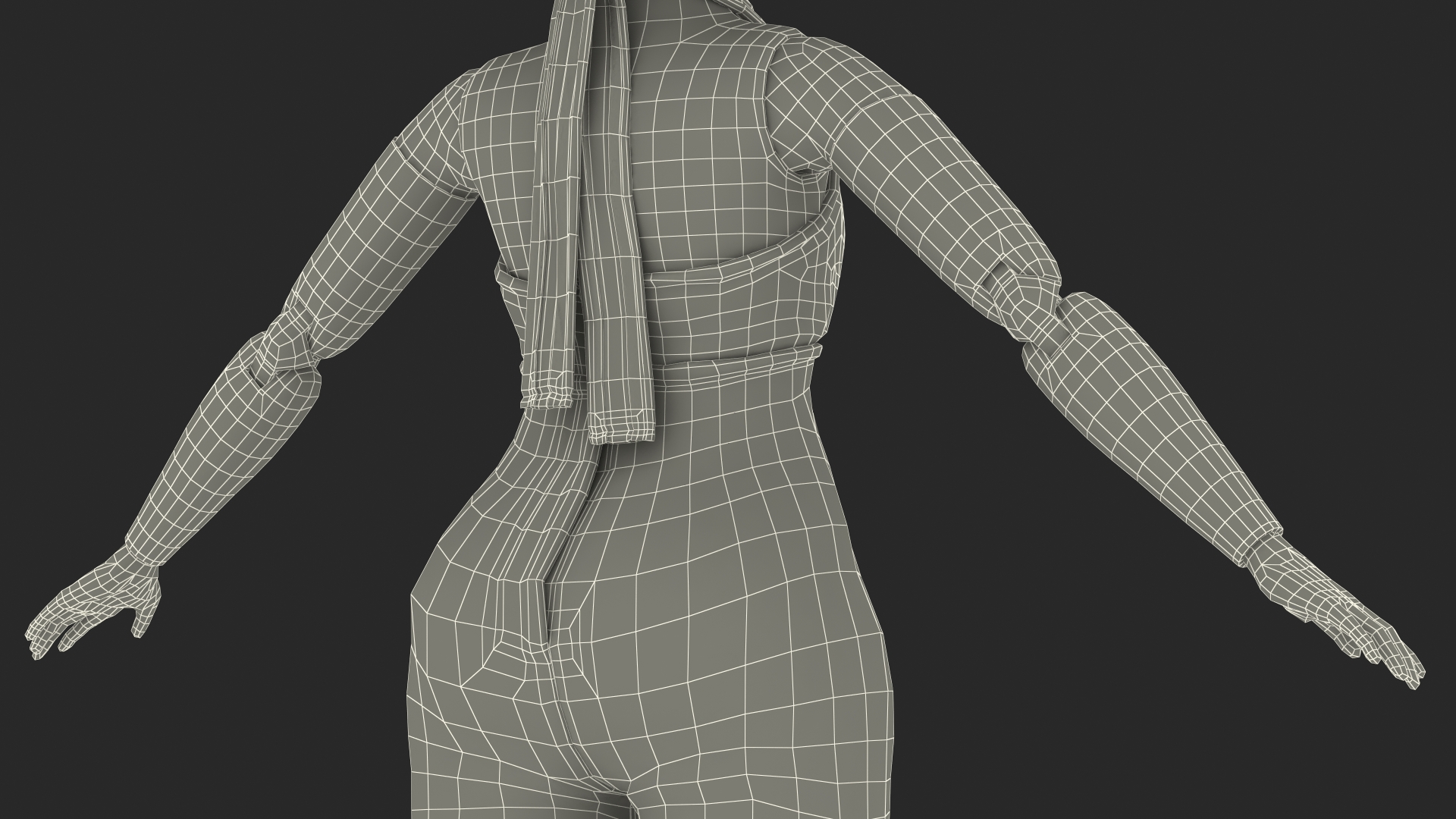Toy Doll Figure Dressed Fur Rigged 3D model