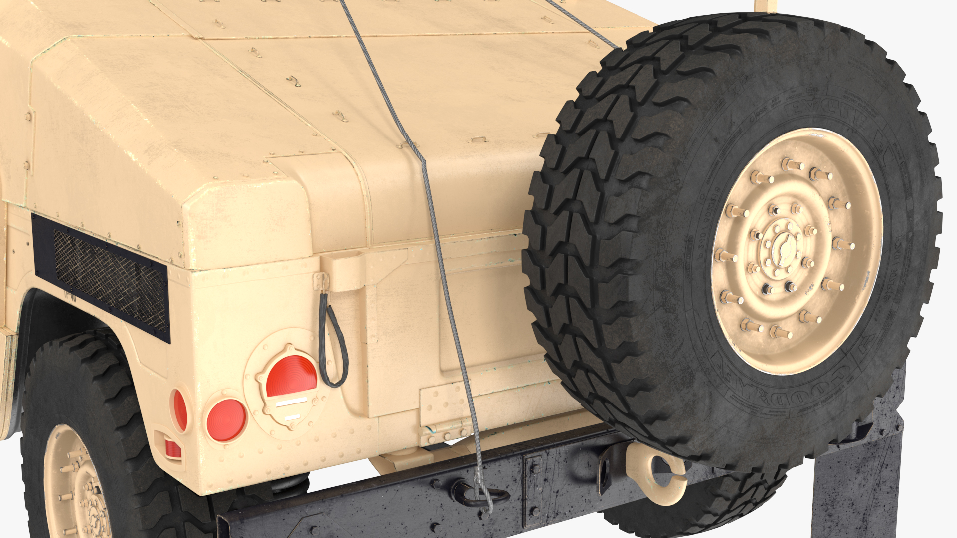 3D US Army Transport Helicopter With Humvee M1151 Rigged model