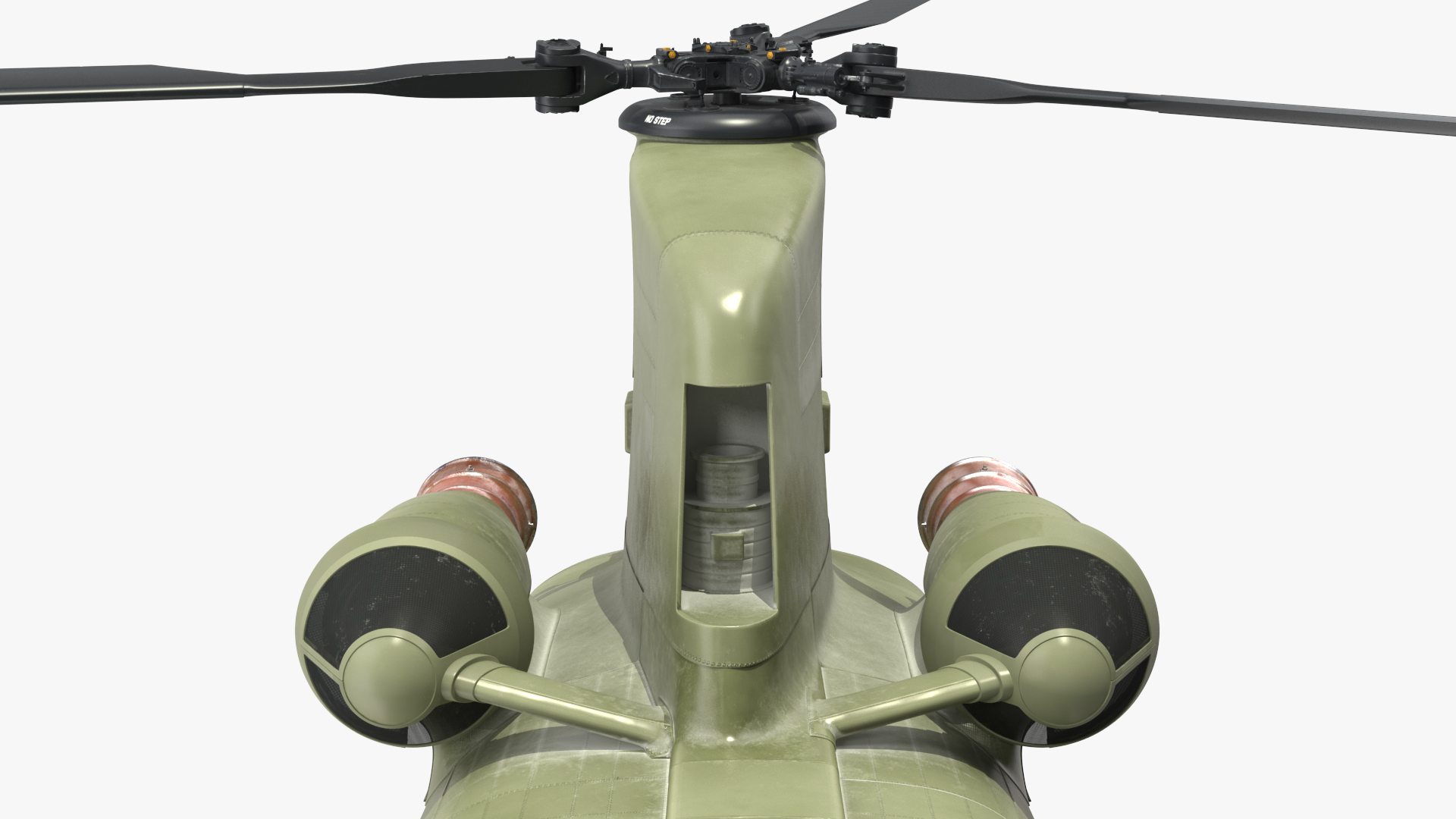 3D US Army Transport Helicopter With Humvee M1151 Rigged model