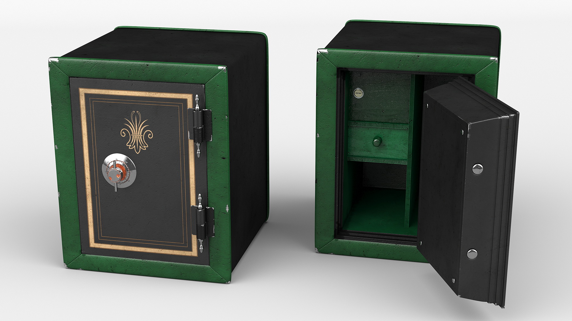 Antique Safe 3D
