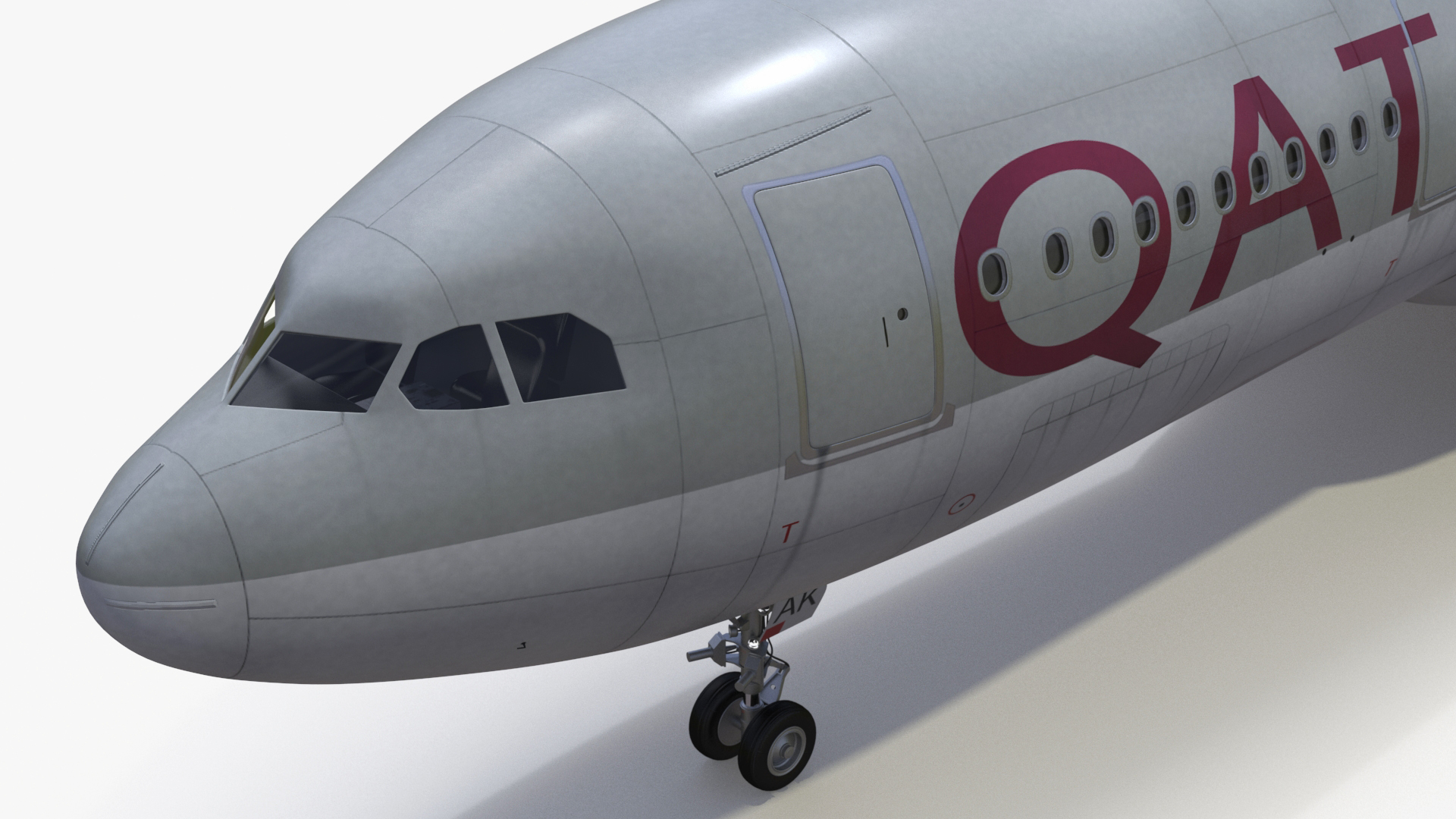 Airbus A330-200 Qatar Airways 3D model