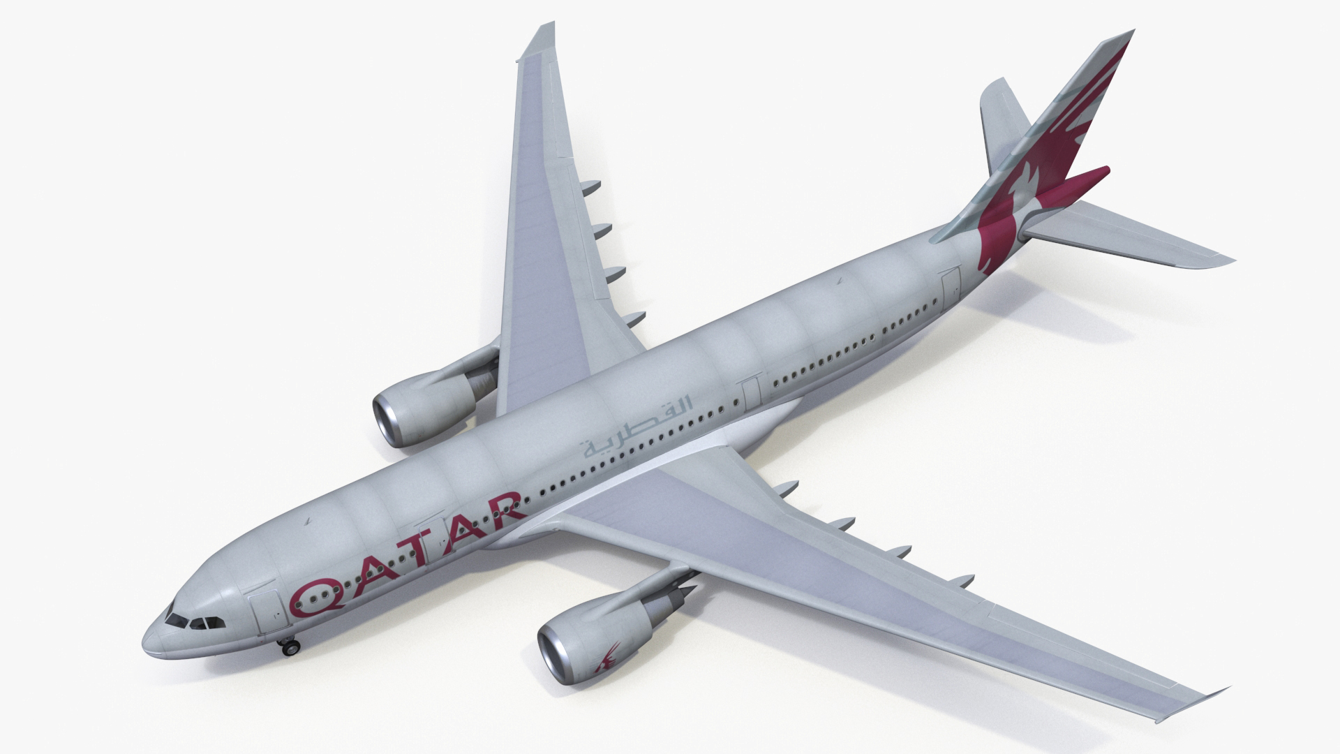 Airbus A330-200 Qatar Airways 3D model