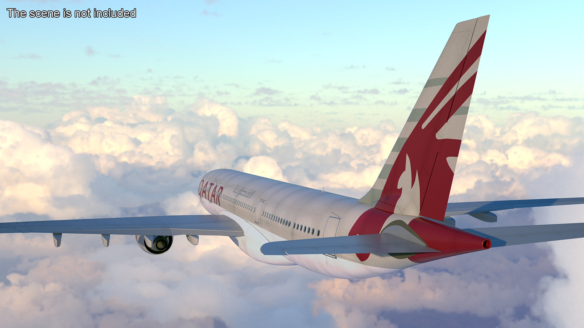 Airbus A330-200 Qatar Airways 3D model