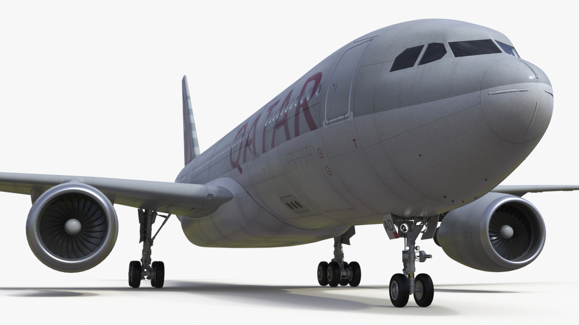 Airbus A330-200 Qatar Airways 3D model