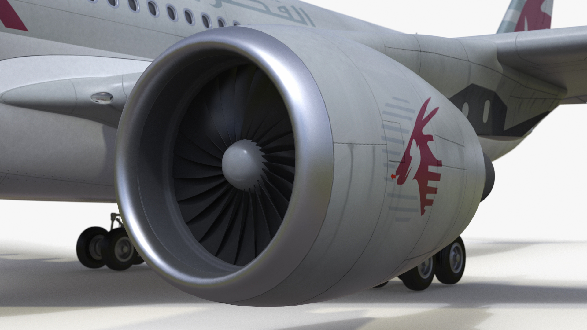 Airbus A330-200 Qatar Airways 3D model