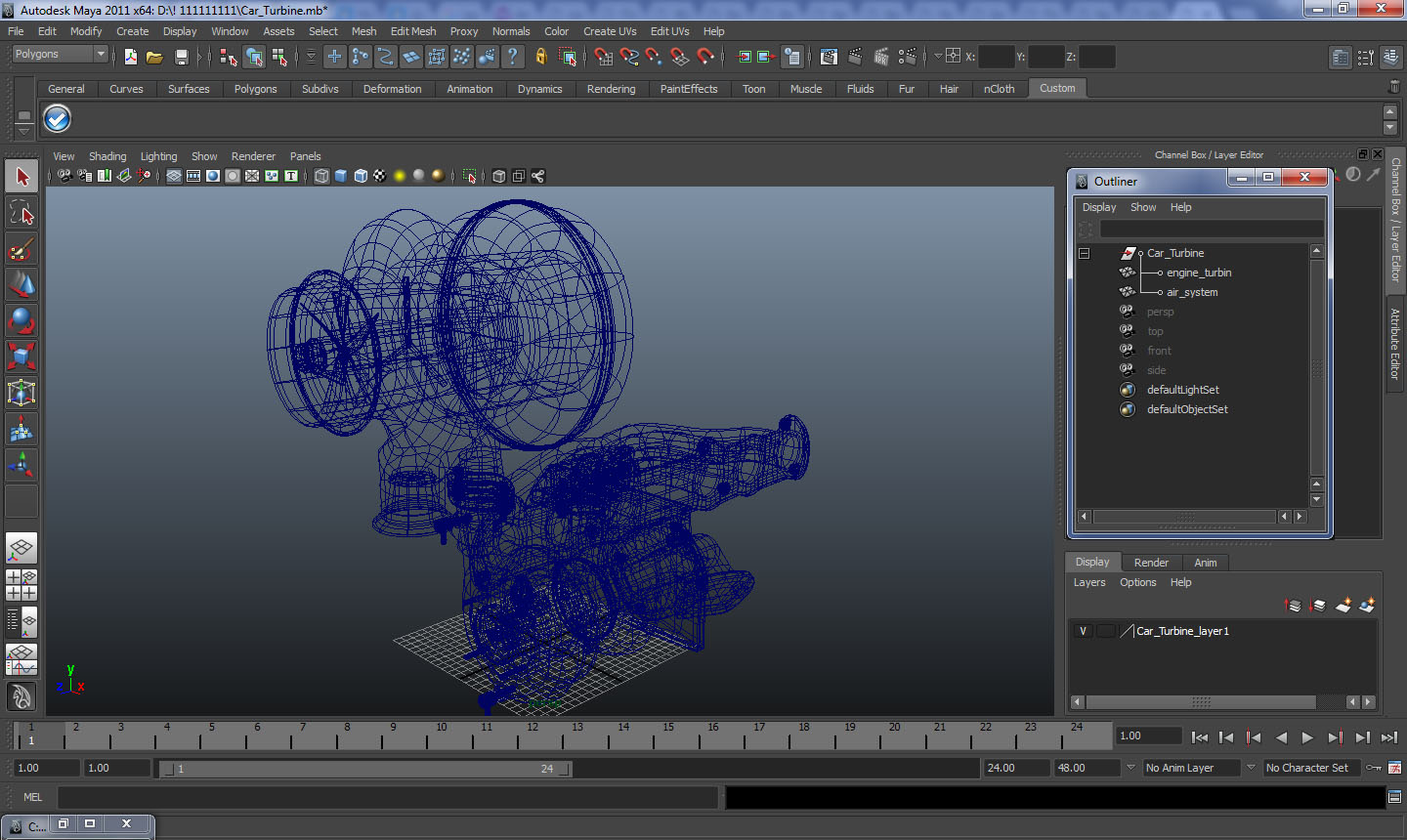 3D Car Turbine