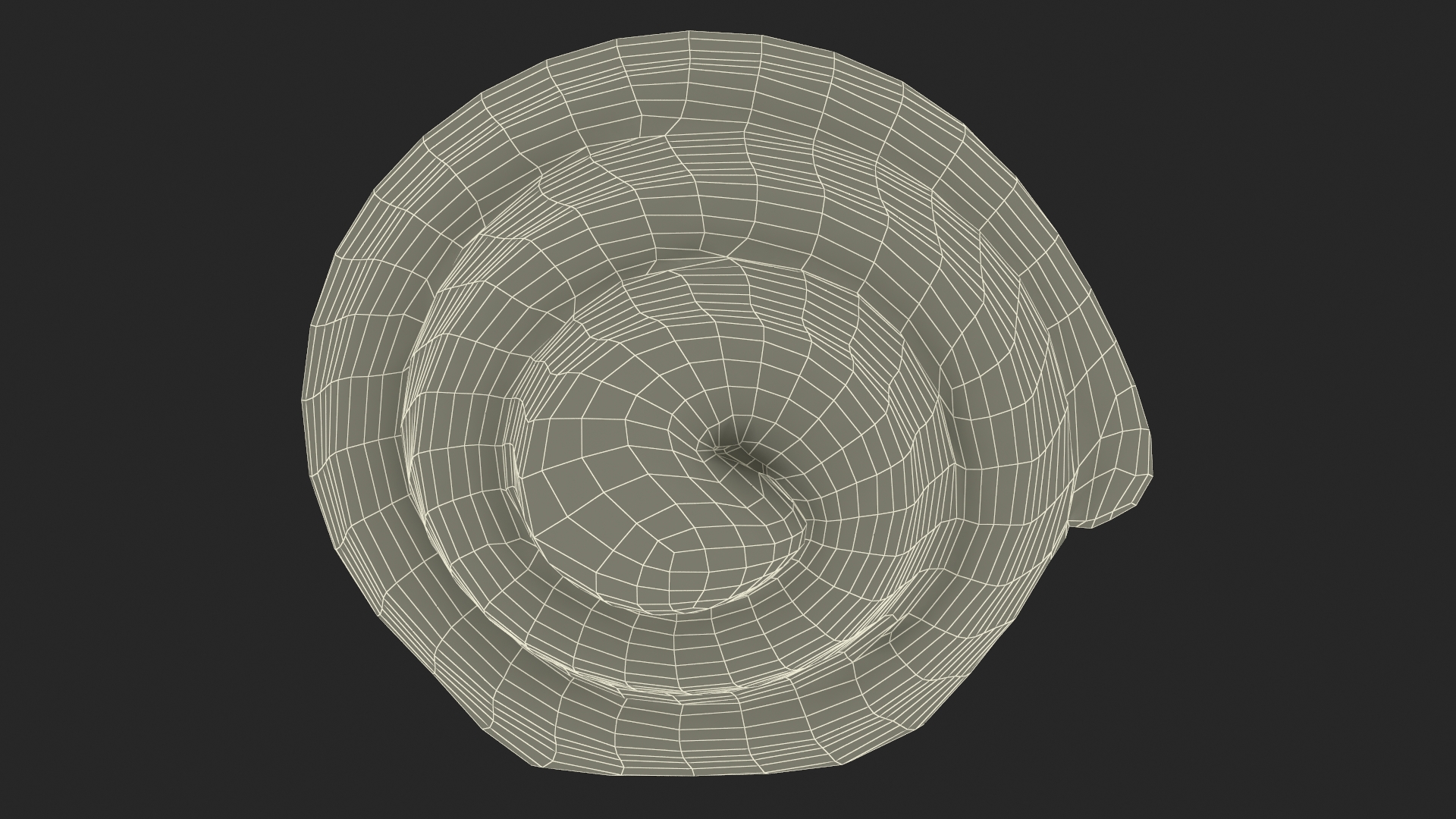 3D French Croissant Raw Dough