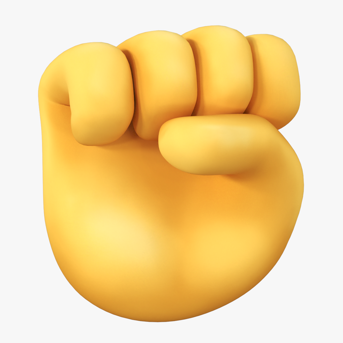 Raised Fist Emoticon 3D model preview