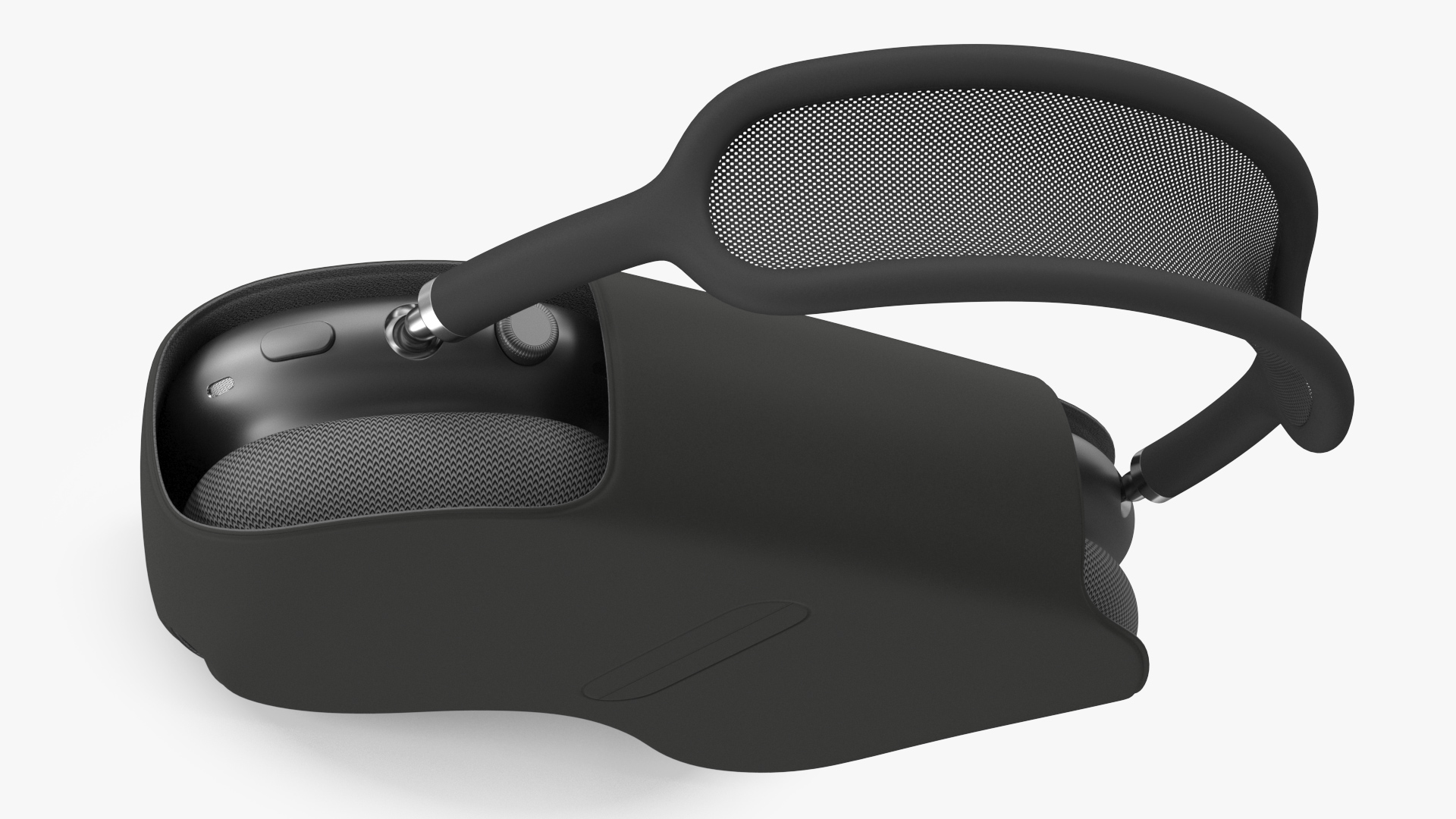 Space Grey AirPods Max with Case 3D