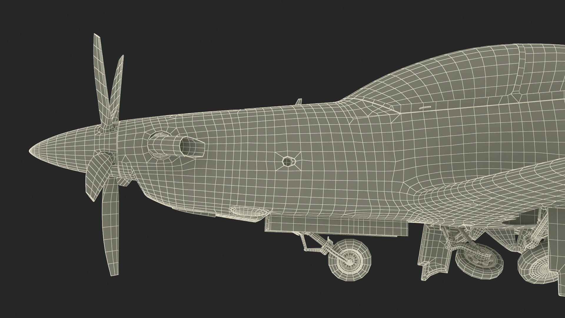 Training Aircraft Pilatus PC-21 Grey Rigged for Maya 3D