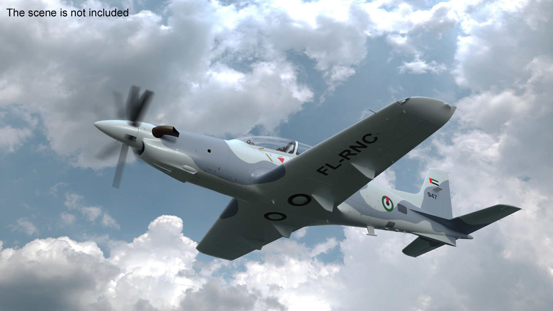 Training Aircraft Pilatus PC-21 Grey Rigged for Maya 3D
