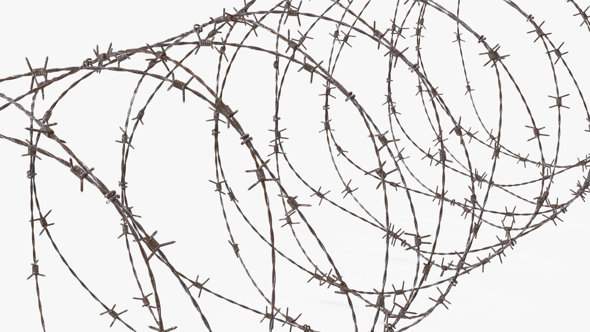 3D Spiral Razor Wire Obstacle