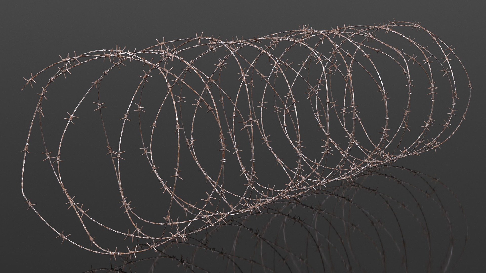 3D Spiral Razor Wire Obstacle