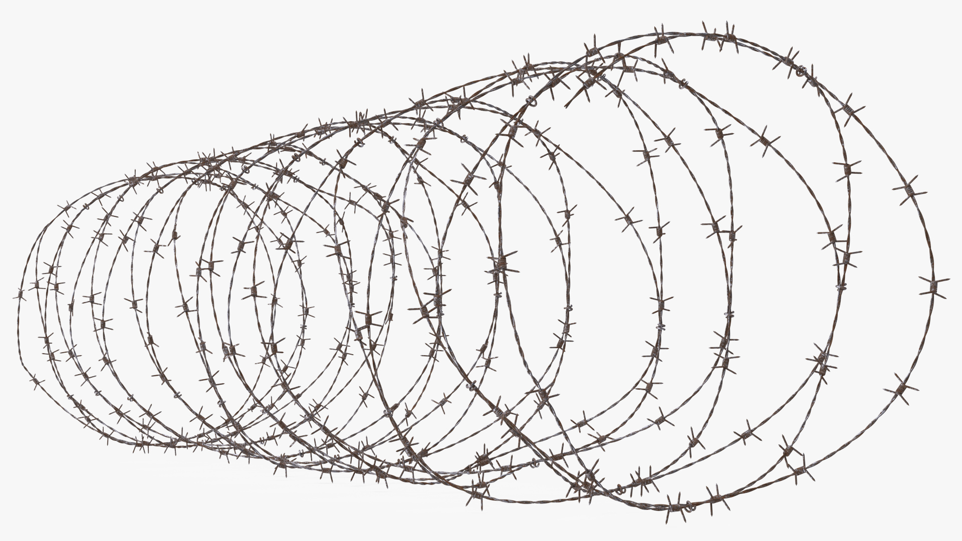 3D Spiral Razor Wire Obstacle