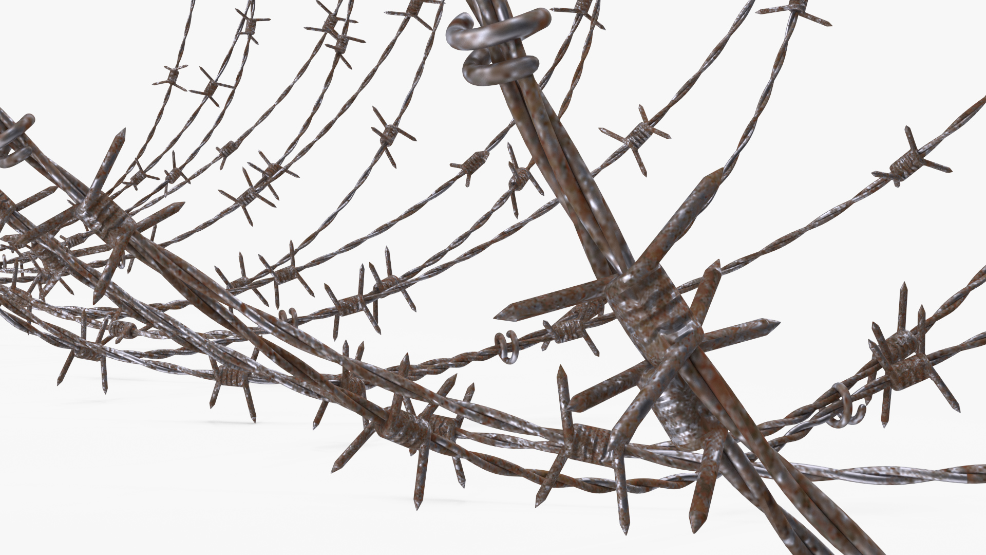 3D Spiral Razor Wire Obstacle