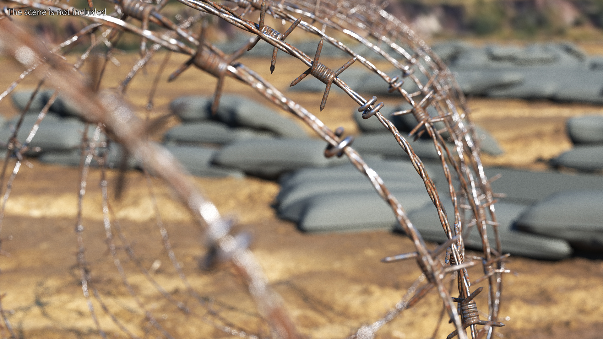 3D Spiral Razor Wire Obstacle