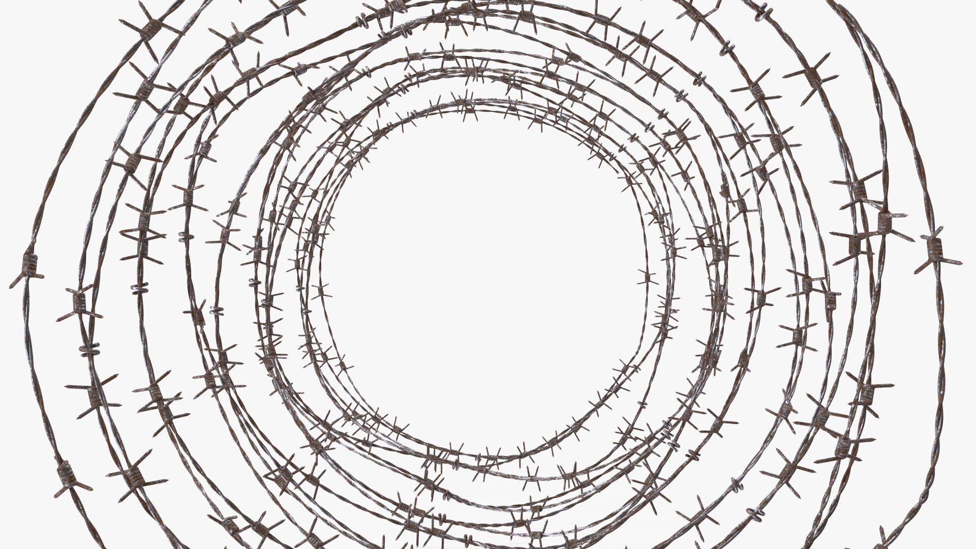 3D Spiral Razor Wire Obstacle